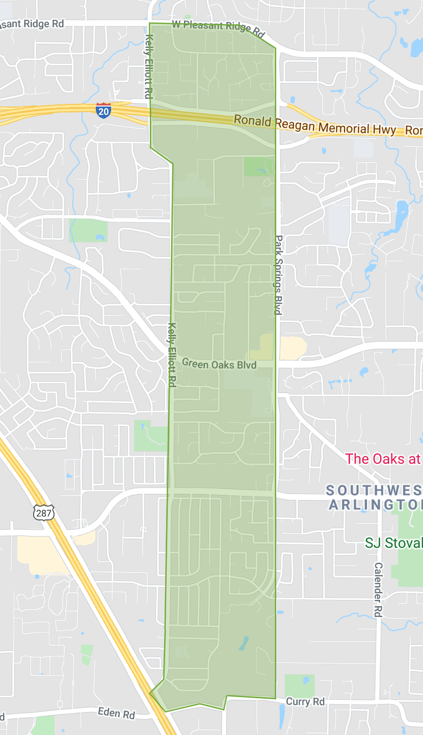 Arlington 6th ward zone 1 map